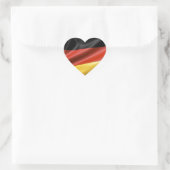 Deutsche Flagge Herz-Aufkleber (Tasche)
