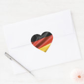 Deutsche Flagge Herz-Aufkleber (Umschlag)