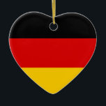 Deutsche Flagge Herzfoörmig Doppelseitiges  Keramik Ornament<br><div class="desc">Setzen Sie Ihren deutschen Stolz mit diesem attraktiven Design in Form der markanten Farben Schwarz,  Rot und Gold in einer Herzform auf den Tisch. Sie können das Ornament wie es ist verlassen oder schreiben Sie einen benutzerdefinierten Gruß oder Text in der Mitte der beiden Seiten.</div>