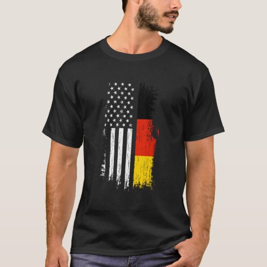 Deutsche Flagge Hoodie - Stolz Deutschland USA Ho T-Shirt (Vorderseite)