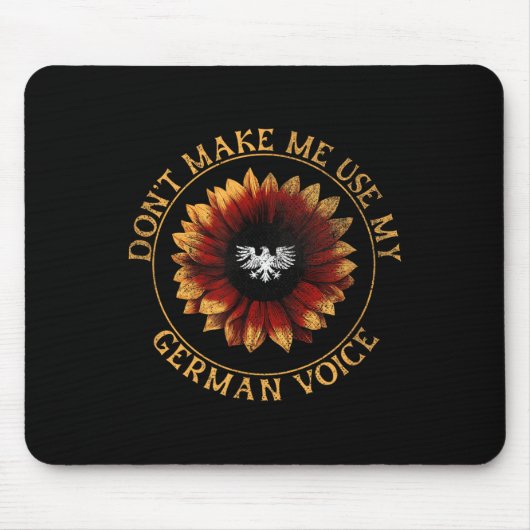 Deutsche Flagge _ _ Ich darf meine deutsche Stimme Mousepad (Vorne)