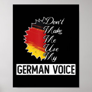 Deutsche Flagge _ _ Ich darf meine deutsche Stimme Poster