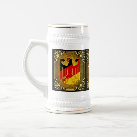 Deutsche Flagge, Imperium/Kaiseradler Bierglas (Links)