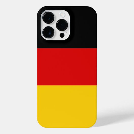 Deutsche Flagge iPhone Hülle (Rückseite)