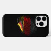 Deutsche Flagge iPhone Hülle (Rückseite (Horizontal))