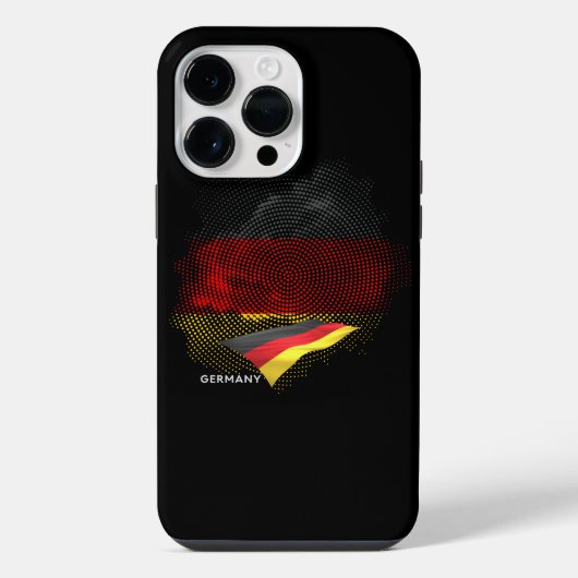Deutsche Flagge iPhone Hülle (Rückseite)