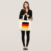 Deutsche Flagge Jumbo Stoffbeutel (Vorderseite (Model))