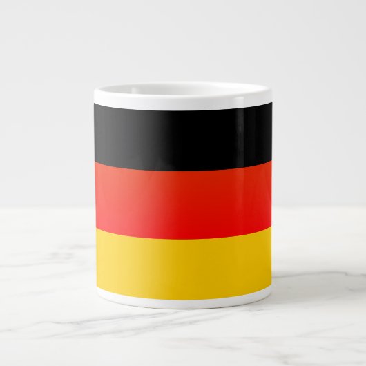 Deutsche Flagge Jumbo-Tasse (Vorderseite)