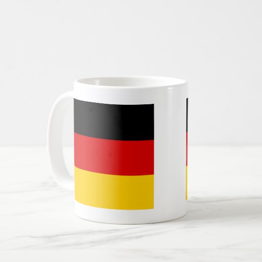 Deutsche Flagge Kaffeetasse (Vorderseite Links)