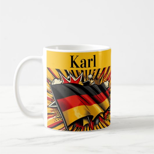 Deutsche Flagge Kaffeetasse. Kaffeetasse (Links)