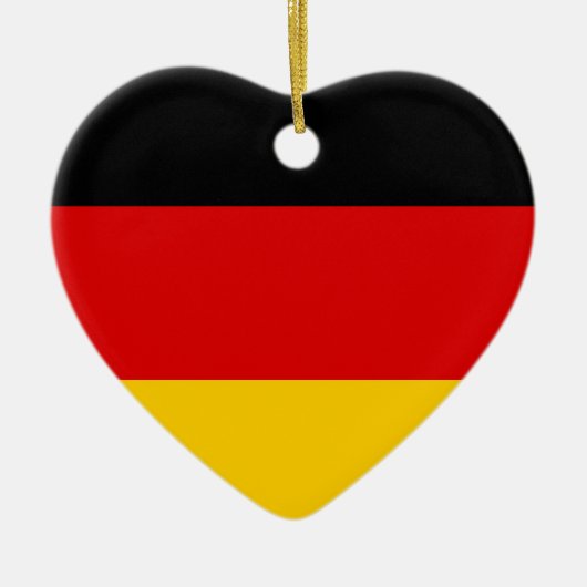 Deutsche Flagge Keramikornament (Vorne)