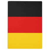 Deutsche Flagge Klemmbrett (Rückseite)