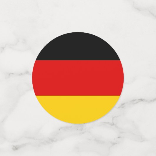 Deutsche Flagge Konfetti (Klein Vorderseite)