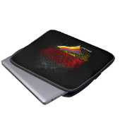 Deutsche Flagge Laptopschutzhülle (Vorne Knopf)