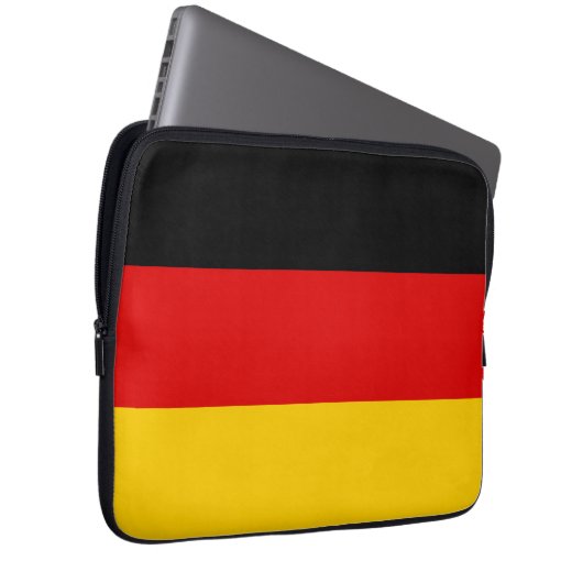 Deutsche Flagge Laptopschutzhülle (Vorne Rechts)