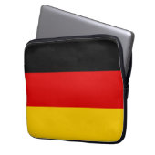 Deutsche Flagge Laptopschutzhülle (Vorderseite Links)