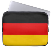 Deutsche Flagge Laptopschutzhülle (Vorderseite)