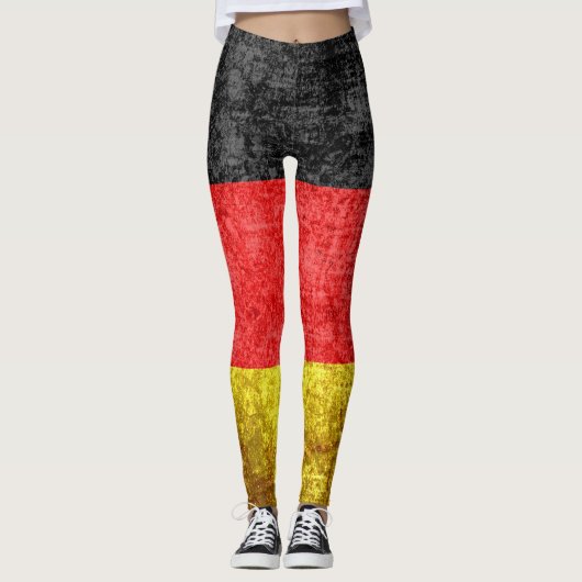 Deutsche Flagge Leggings (Vorderseite)