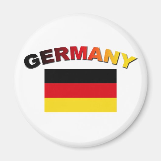 Deutsche Flagge Magnet (Vorne)