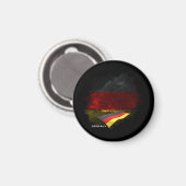 Deutsche Flagge Magnet (Vorderseite/Rückseite)