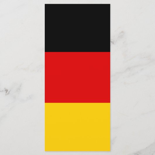 Deutsche Flagge Menükarte (Rückseite)