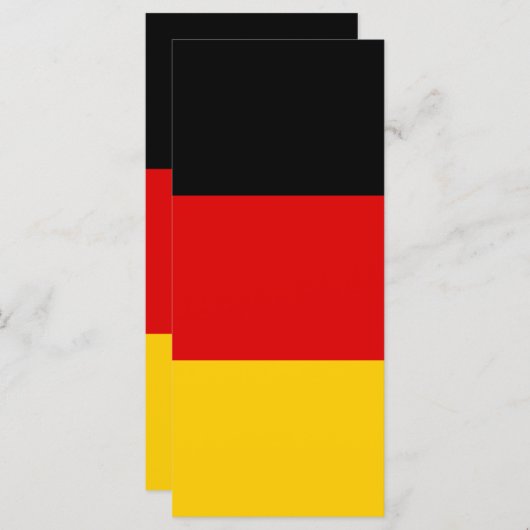 Deutsche Flagge Menükarte (Vorne/Hinten)