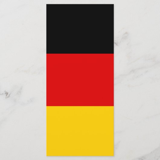 Deutsche Flagge Menükarte (Vorderseite)