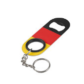 Deutsche Flagge Mini Flaschenöffner (Rückseite Schrägansicht)