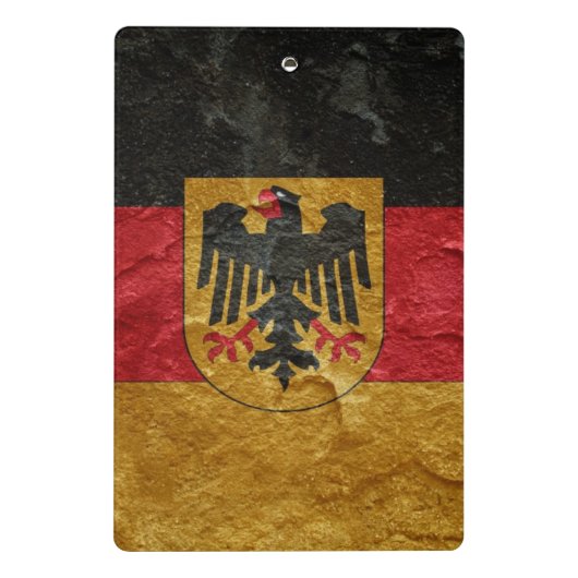 Deutsche Flagge Mini Klemmbrett (Rückseite)