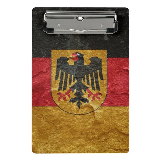 Deutsche Flagge Mini Klemmbrett (Vorderseite)