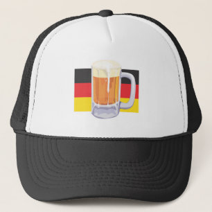 Deutsche Flagge mit Bier Truckerkappe