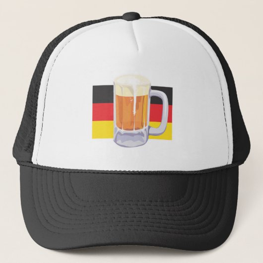 Deutsche Flagge mit Bier Truckerkappe (Vorderseite)