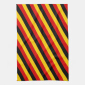 Deutsche Flagge mit roten Herzen Deutschland/Sport Geschirrtuch (Vertikal)