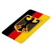 Deutsche Flagge mit Wappen Magnet (Linke Seite)
