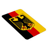 Deutsche Flagge mit Wappen Magnet (Rechte Seite)