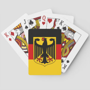 Deutsche Flagge mit Wappen-Spielkarten Spielkarten