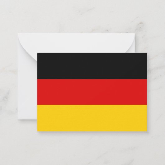 Deutsche Flagge Mitteilungskarte (Vorderseite)