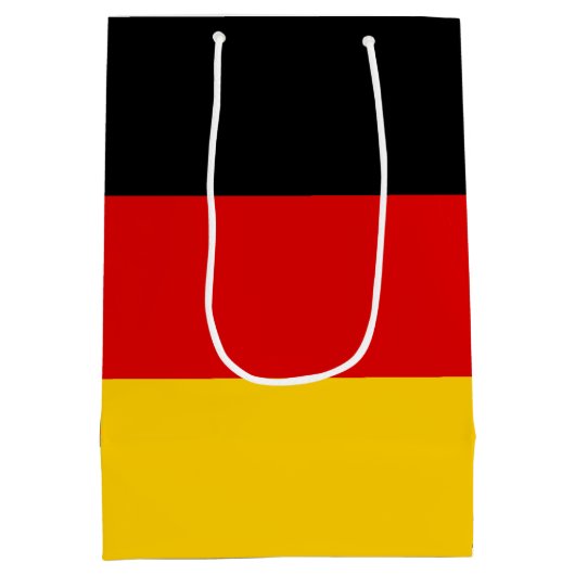 Deutsche Flagge Mittlere Geschenktüte (Rückseite)