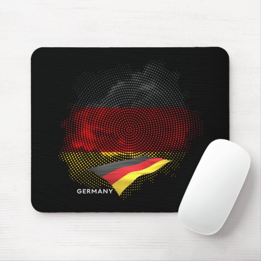 Deutsche Flagge Mousepad (Mit Mouse)