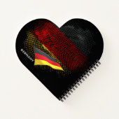 Deutsche Flagge Notizblock (Rückseite)