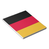 Deutsche Flagge Notizblock (angewinkelt)