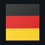 Deutsche Flagge Notizblock<br><div class="desc">Die Nationalflagge Deutschlands.</div>