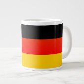 Deutsche Flagge oder deutsche Flagge Jumbo-Tasse (Vorderseite Rechts)