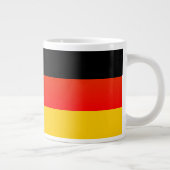 Deutsche Flagge oder deutsche Flagge Jumbo-Tasse (Rechts)