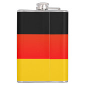 Deutsche Flagge oder deutsche Flagge Thermotasse Flachmann (Rückseite)