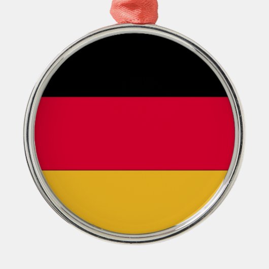 Deutsche Flagge Ornament Aus Metall (Vorne)