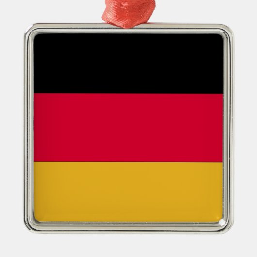 Deutsche Flagge Ornament Aus Metall (Vorne)