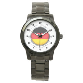 Deutsche Flagge - Oversized Black Watch Armbanduhr