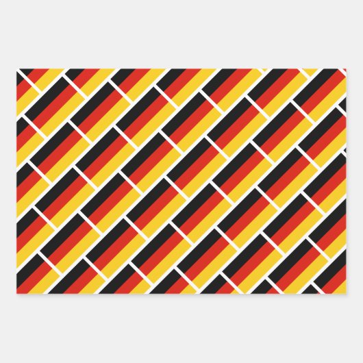 Deutsche Flagge Packpapierblätter Geschenkpapier Set (Vorderseite 3)