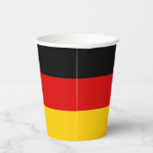Deutsche Flagge Pappbecher (Rechts)